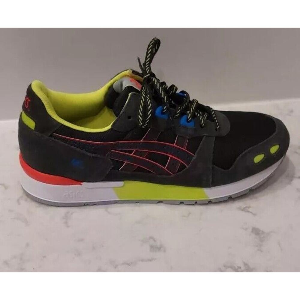 Asics GEL-Lyte Neon Size 8 Black/Bright Lime/Bright Light Red